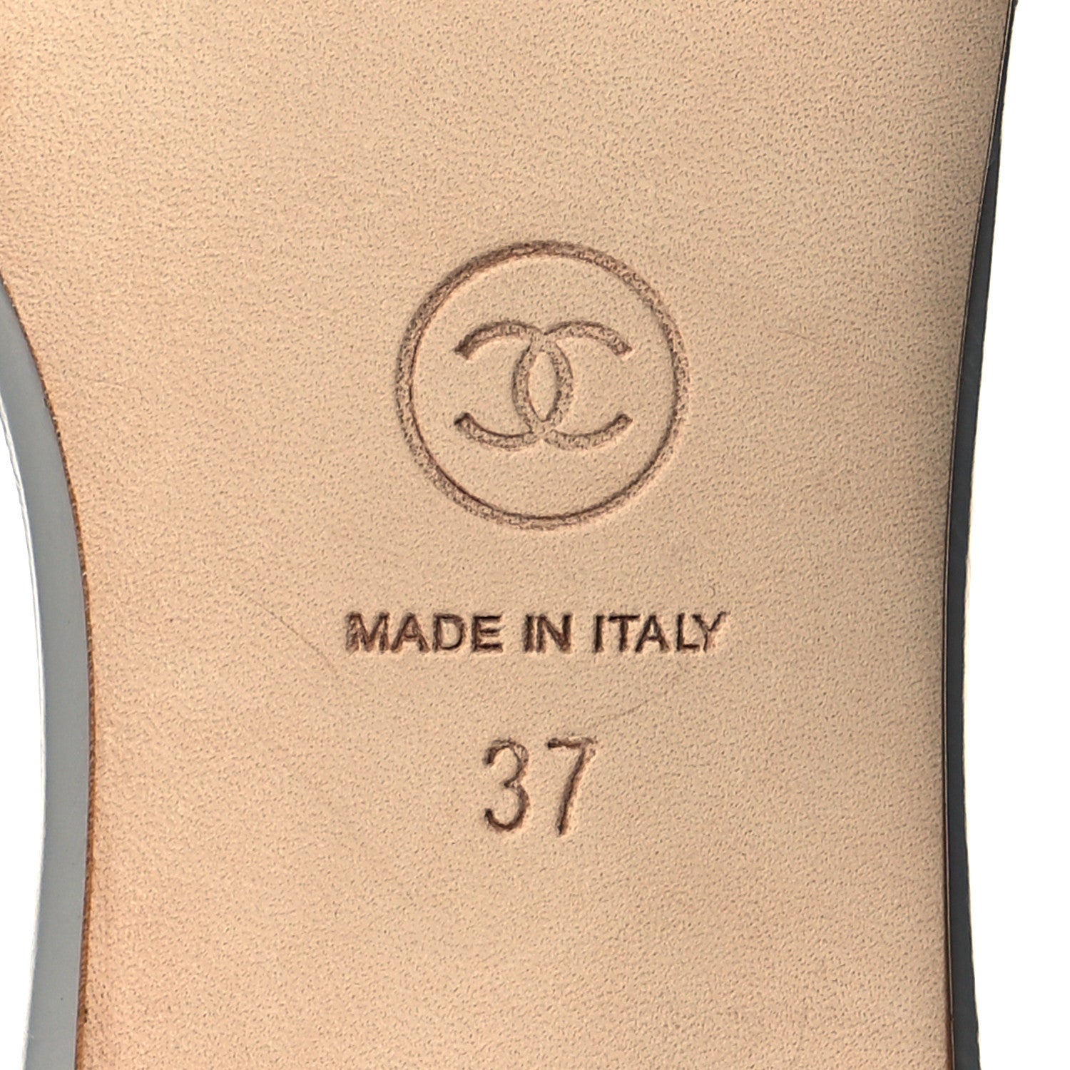 Chanel Metallic Lambskin Camellia Pearl Slides 37 Grey Silver 7 of 10