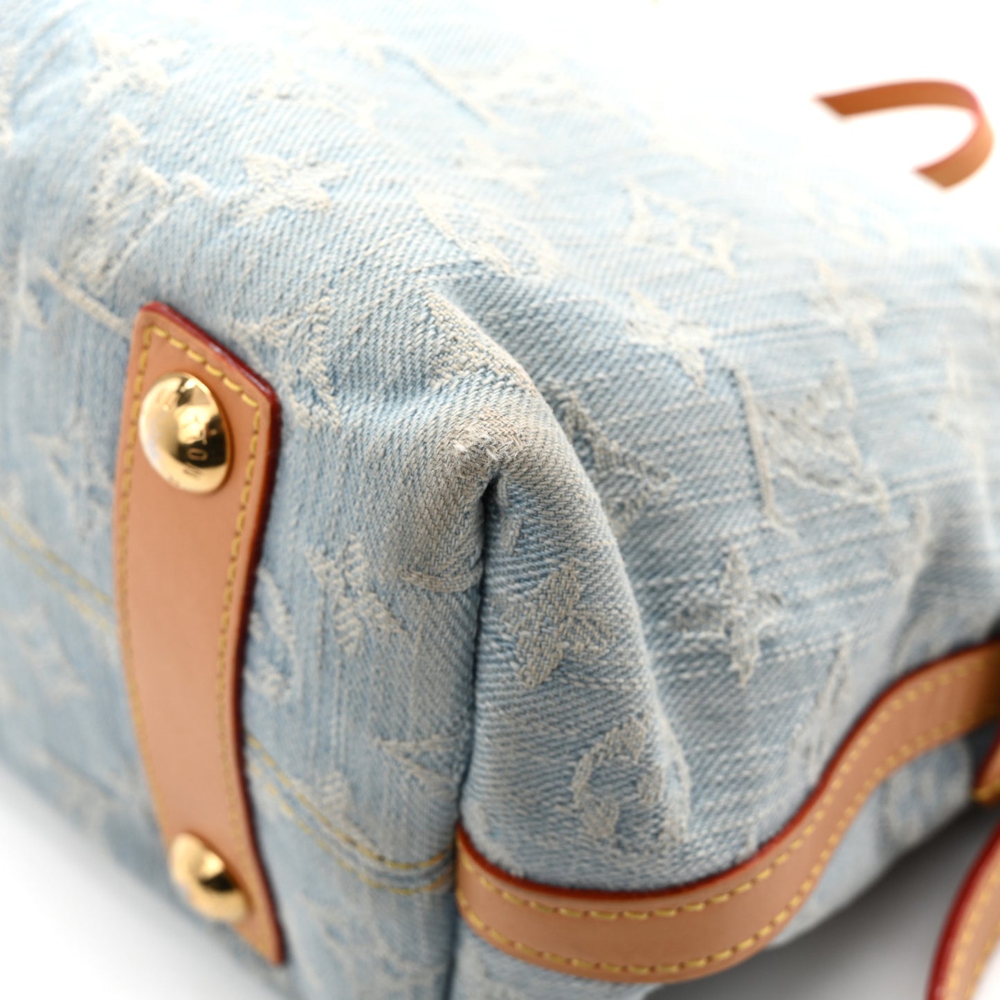 Monogram Denim CarryAll PM Sky Blue