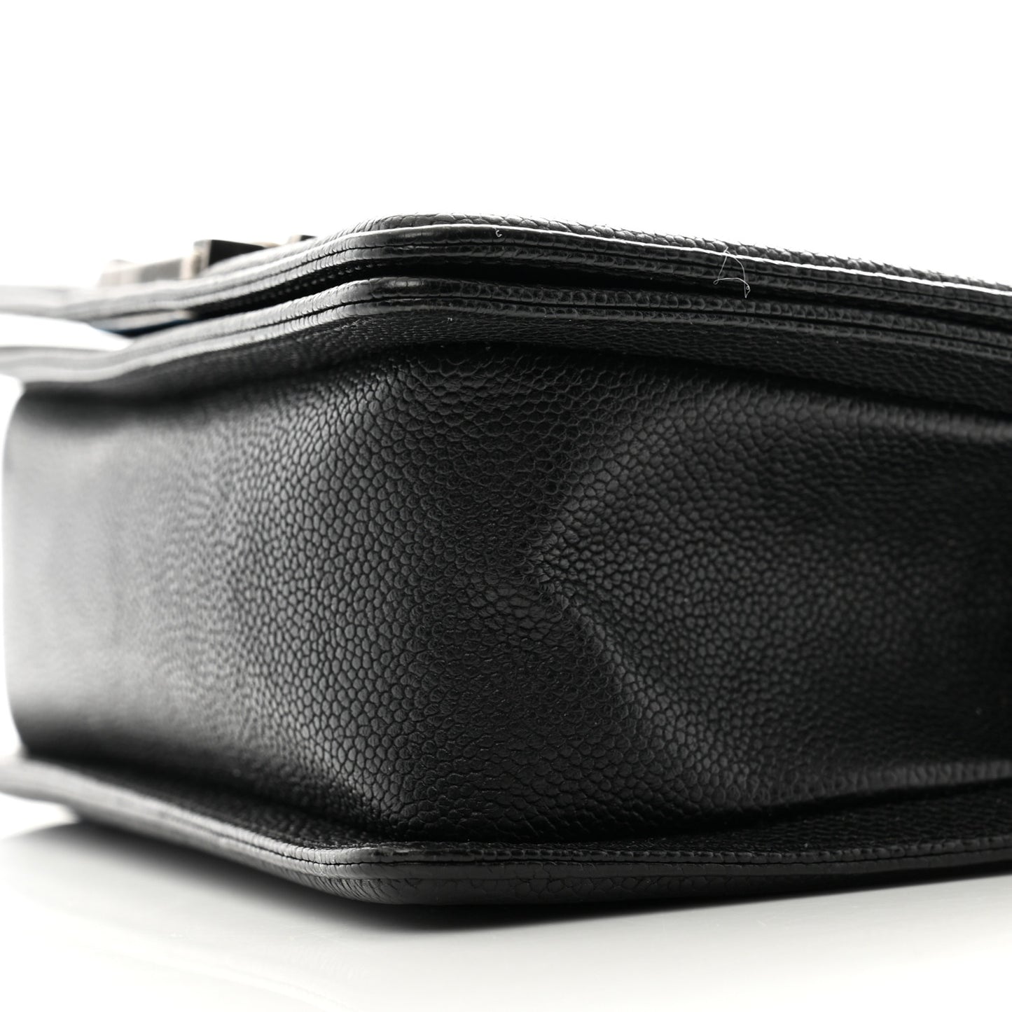 Caviar Quilted Small Boy Flap Black