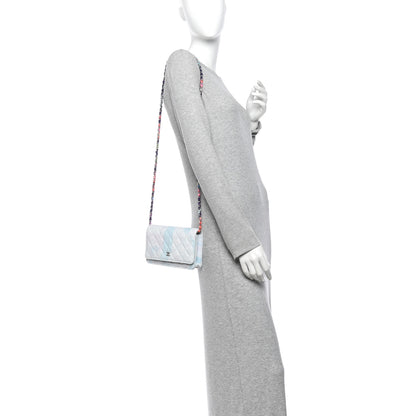 Chanel Canvas Quilted Jungle Jeans Wallet on Chain WOC Multicolor 2 of 13