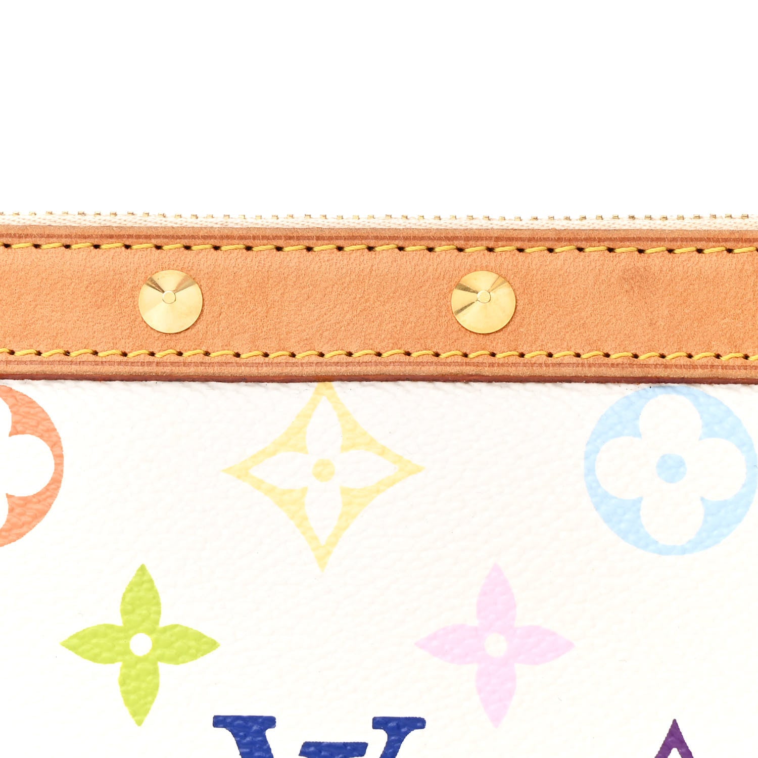 Louis Vuitton Monogram Multicolor Pochette Accessories White 7 of 11