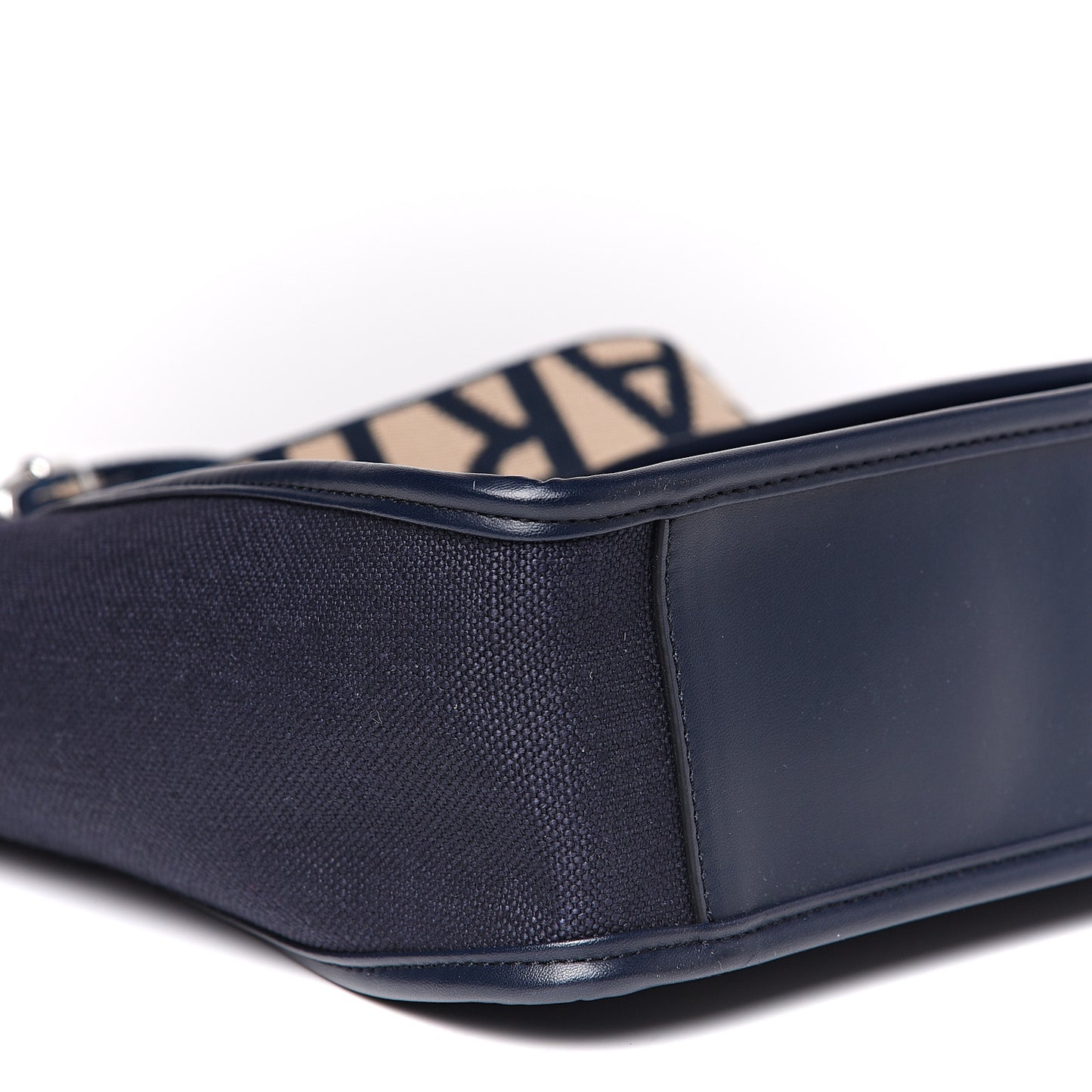 Eco Alter Denim Perforated Logo Mini Crossbody Navy