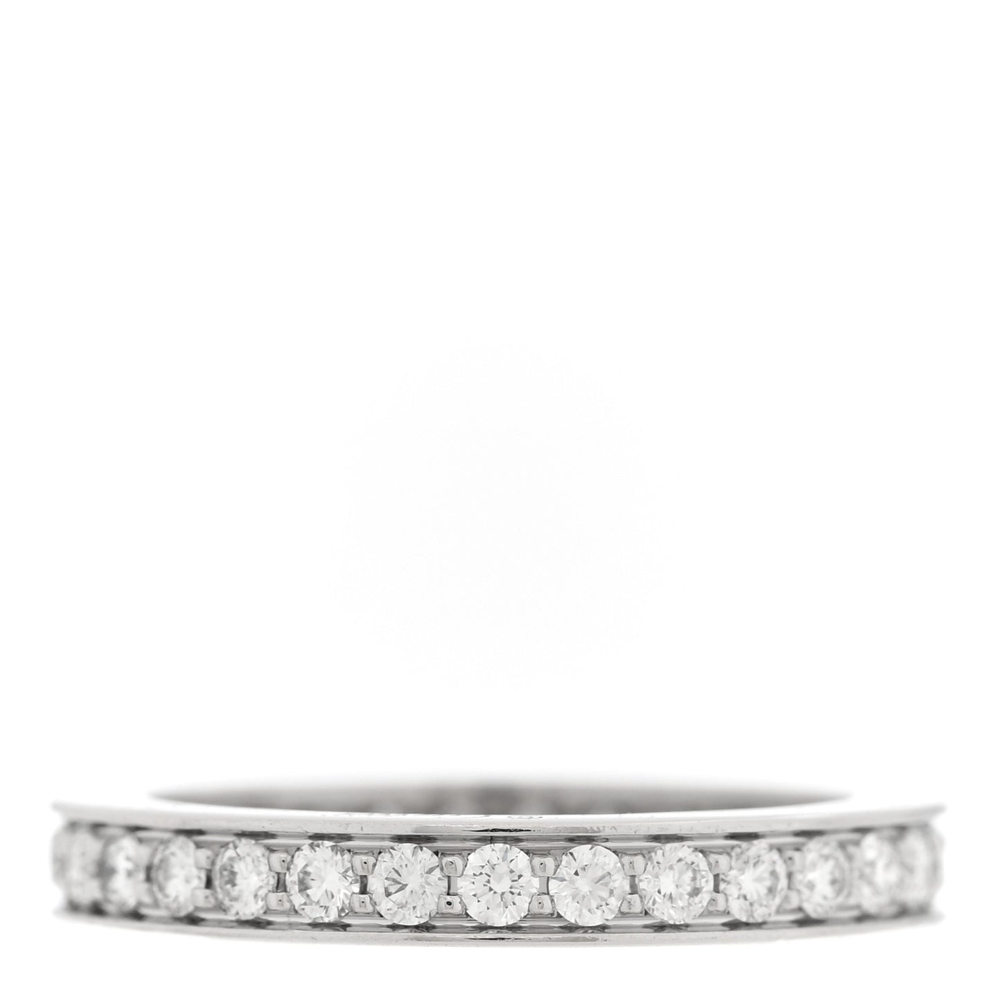 Platinum Diamond .34ctw Ballerine Eternity Band Ring 46 3.75