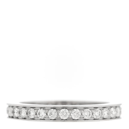 Cartier Platinum Diamond .34ctw Ballerine Eternity Band Ring 46 3.75 3 of 5