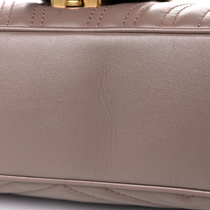 Gucci Calfskin Matelasse Medium GG Marmont Shoulder Bag Porcelain Rose 11 of 13