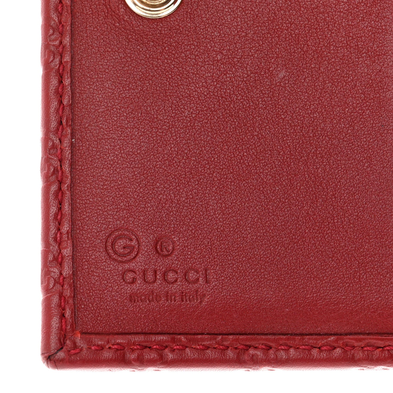 Gucci Microguccissima Bi-Fold Wallet Red 7 of 7