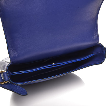 Celine Grained Calfskin Medium Trotteur Indigo 5 of 7