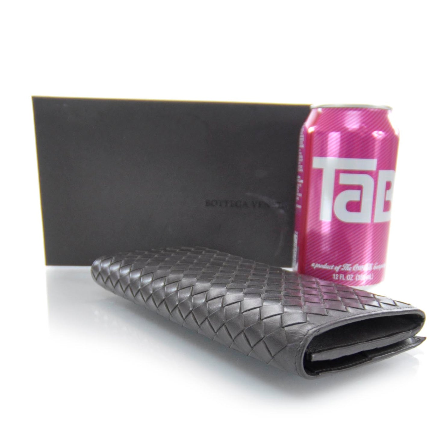 Nappa Intrecciato Wallet Ebano