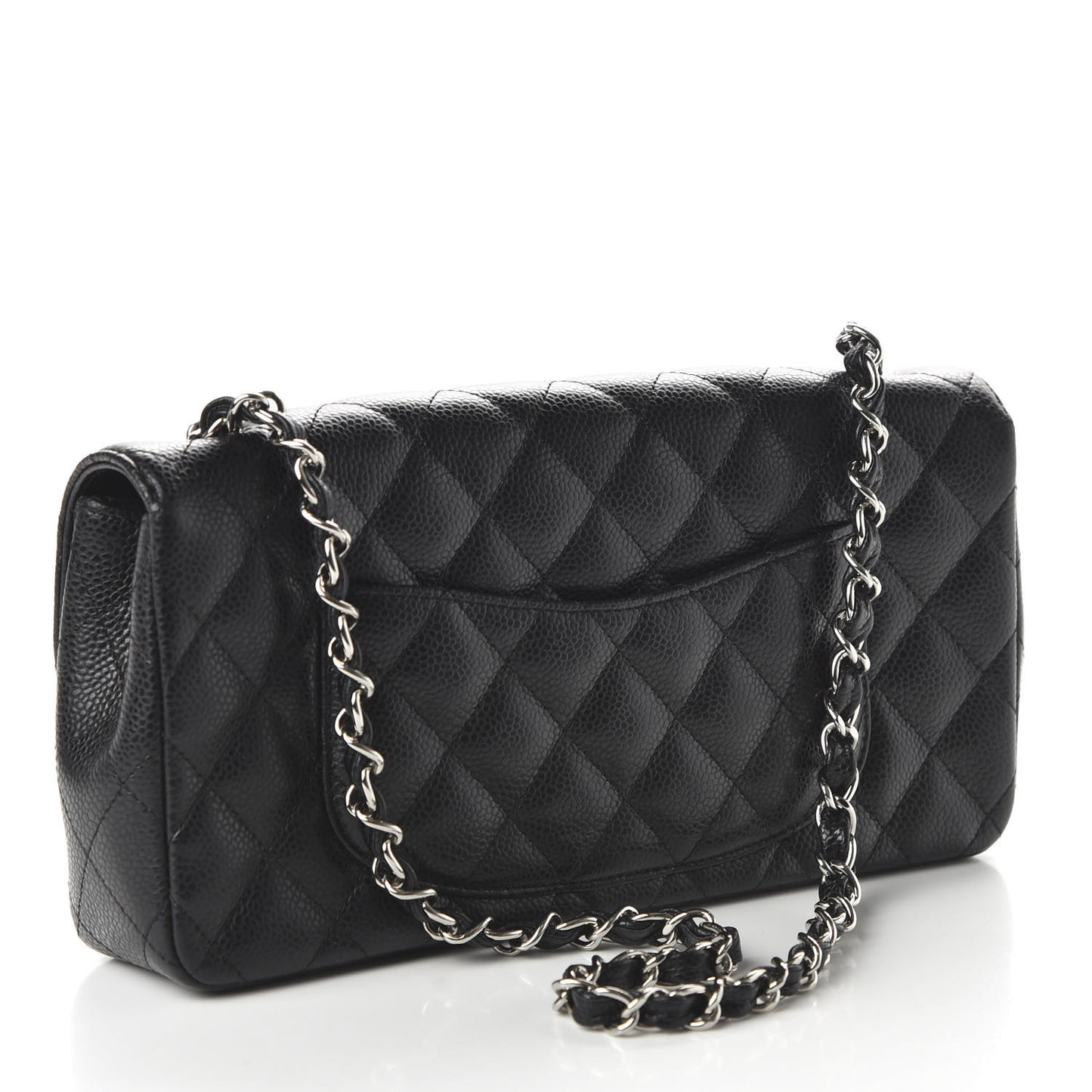 Caviar Quilted East West Flap Black