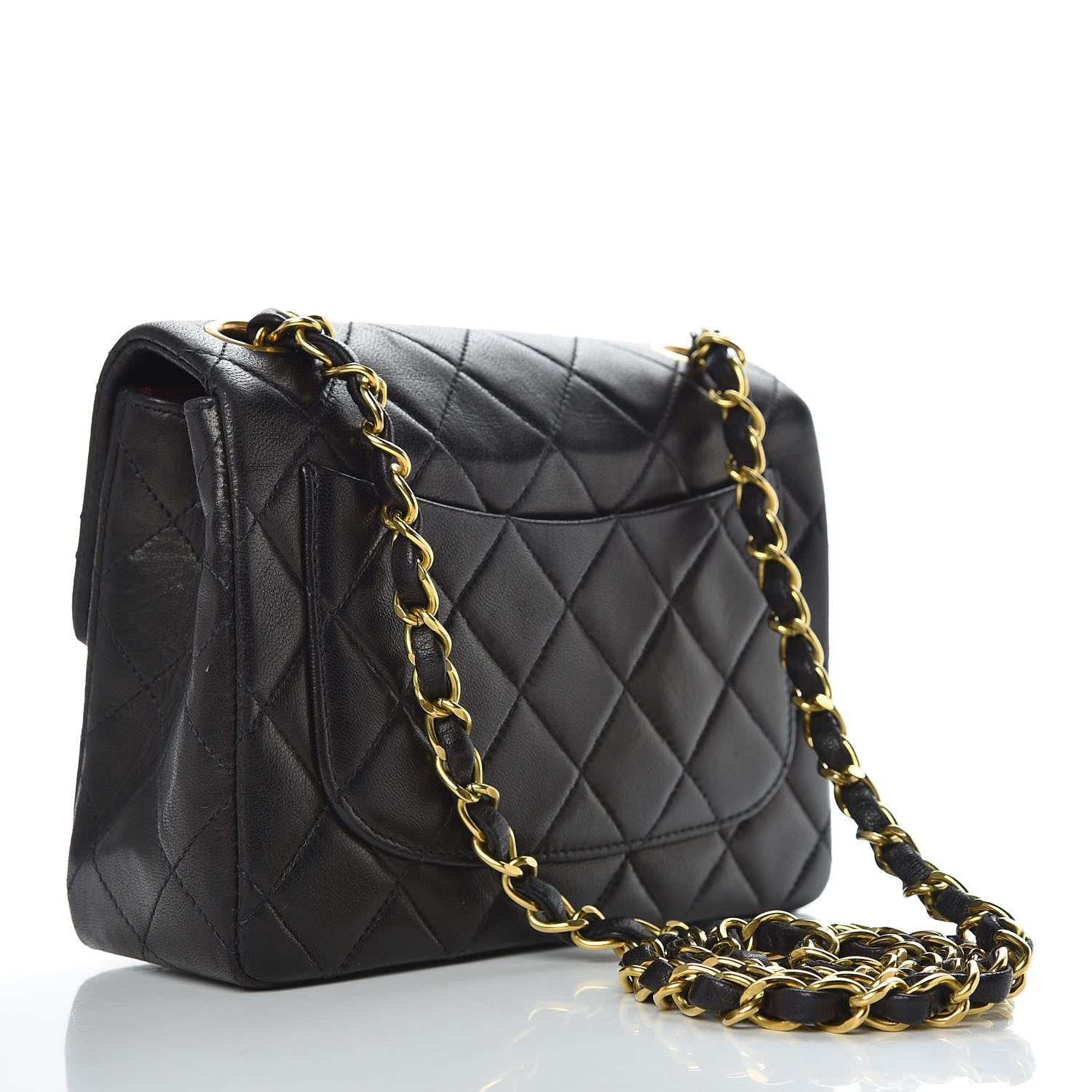 Chanel Lambskin Quilted Mini Square Flap Black 3 of 11