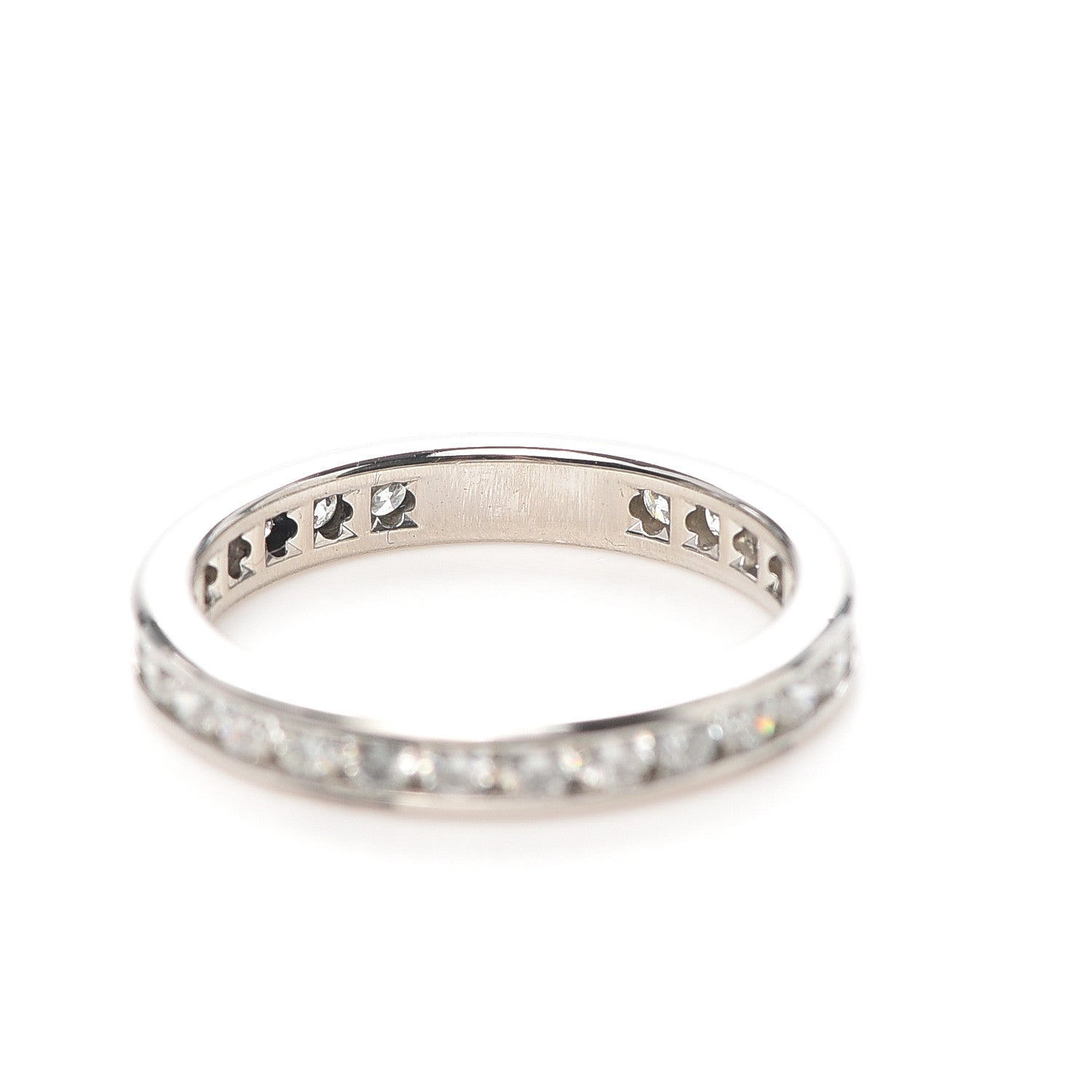 Tiffany Platinum Diamond 1.00ctw Eternity Band Ring 53 6.5 4 of 5