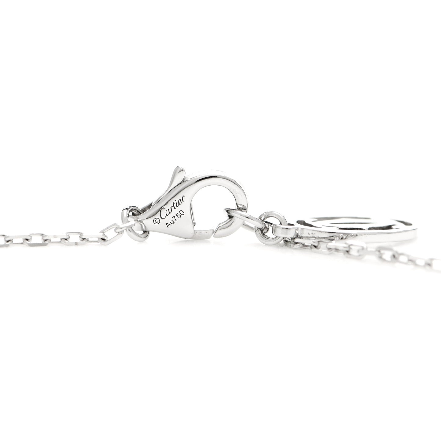 18K White Gold Diamond SM D'Amour Pendant Necklace