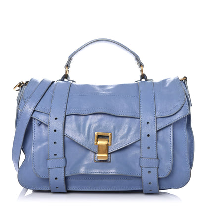 Proenza Schouler Lambskin Medium PS1 Satchel Light Blue 1 of 4