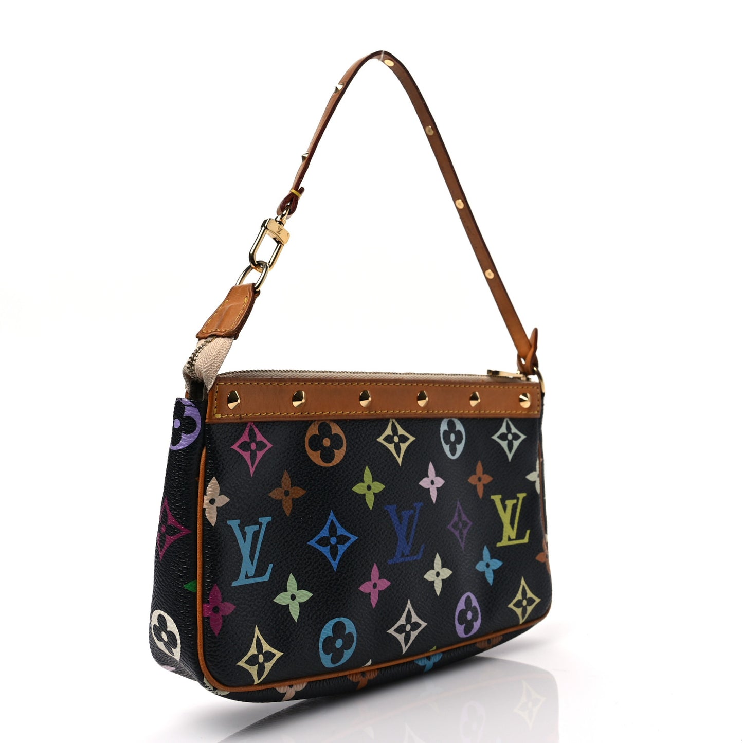 Monogram Multicolor Pochette Accessories Black