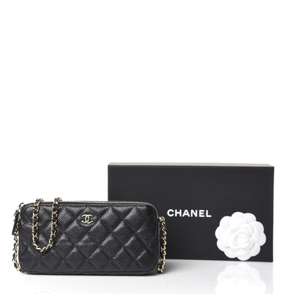 Chanel Caviar Quilted Small Clutch With Chain Black 14 of 14