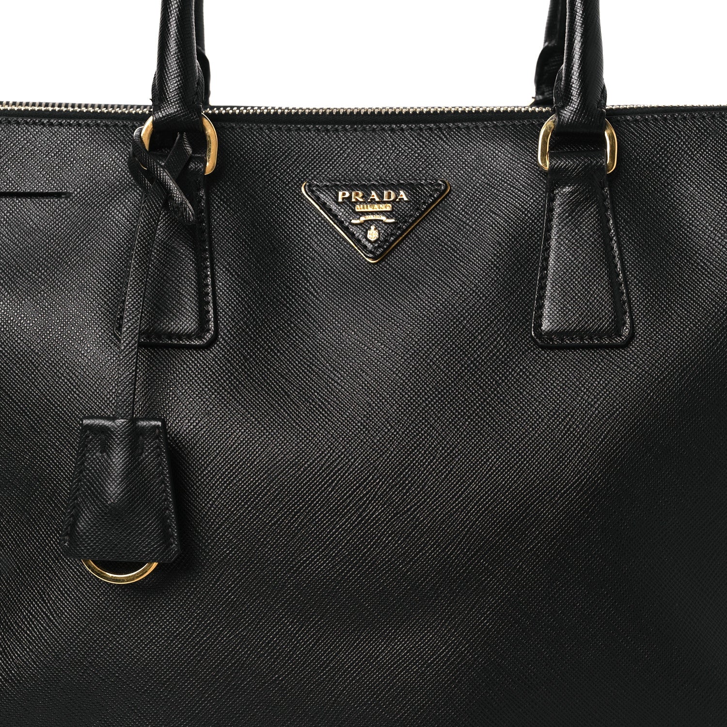 Prada Saffiano Large Galleria Double Zip Tote Black 8 of 13