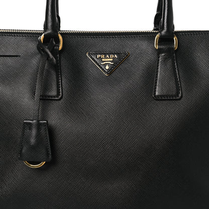 Prada Saffiano Large Galleria Double Zip Tote Black 8 of 13