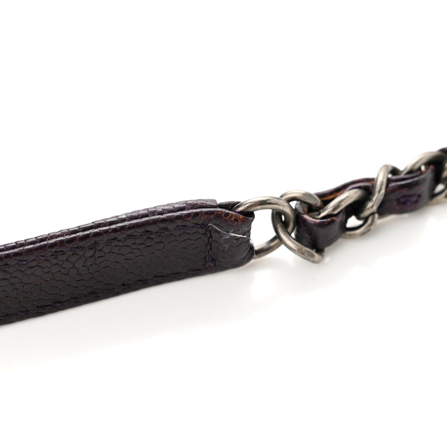 Caviar Quilted Jumbo Easy Flap Purple