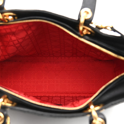 Christian Dior Lambskin Cannage Large Lady Dior Black 4 of 10