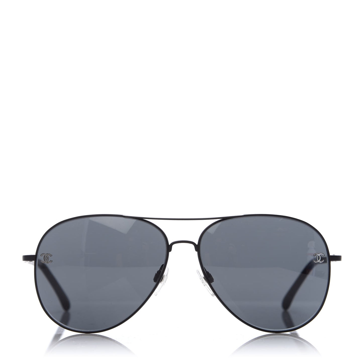 Metal Aviator CC Sunglasses 4189 T-Q Black