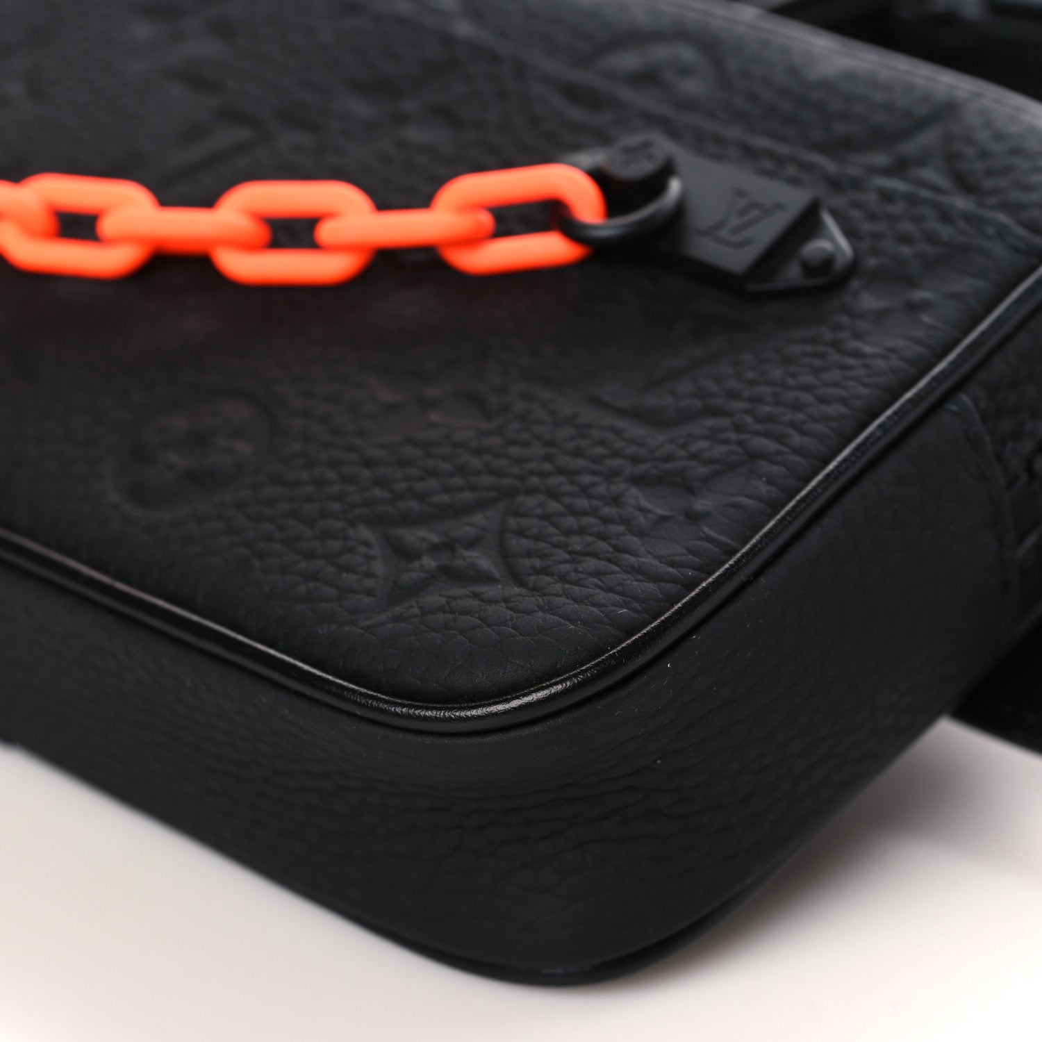 Louis Vuitton Taurillon Monogram Uniformes Solar Ray Soft Pochette Volga Belt Bag Black 9 of 9