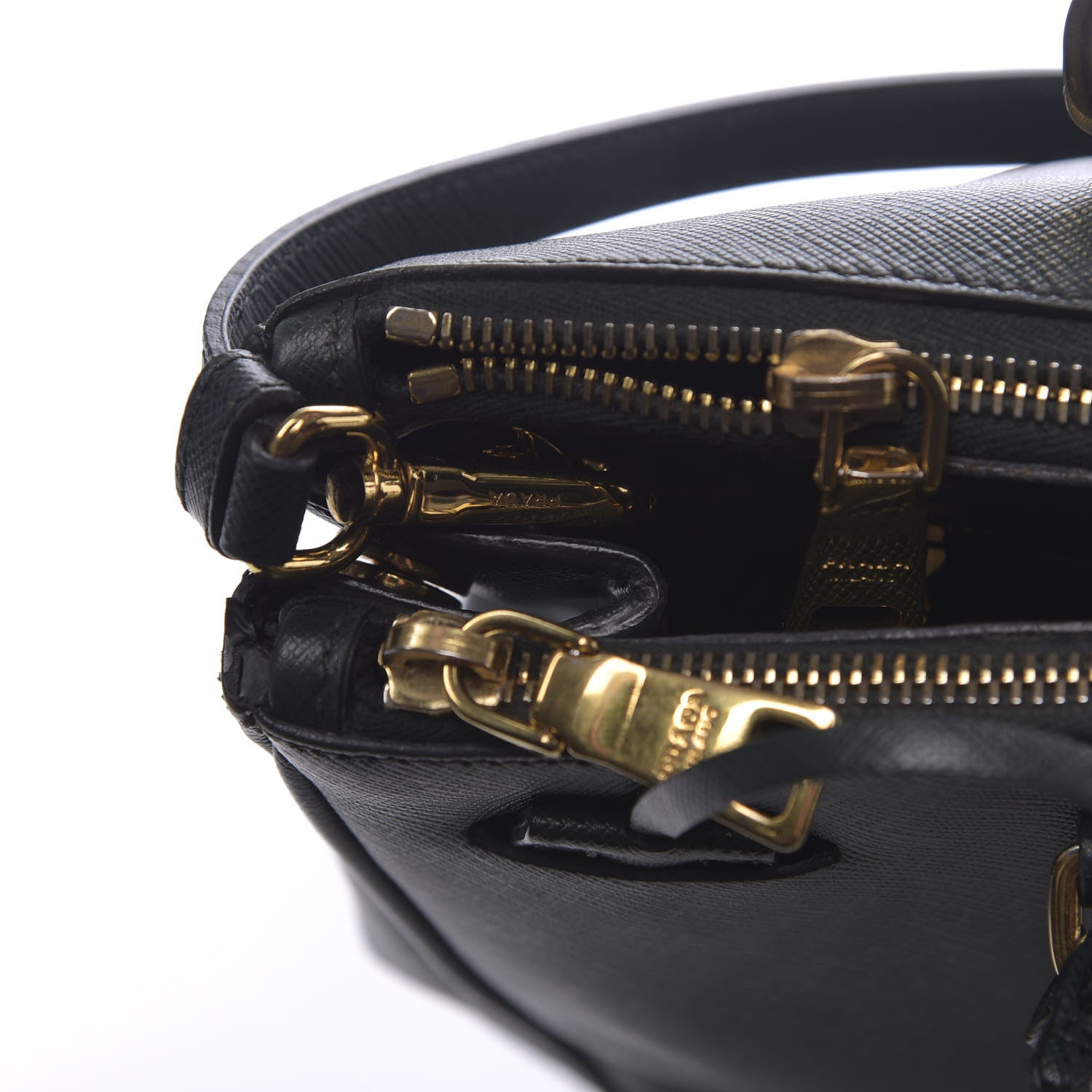 Prada Saffiano Medium Galleria Double Zip Tote Smeraldo 12 of 16