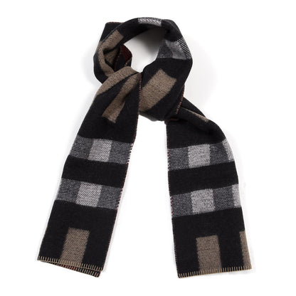 Burberry Wool Cashmere Half Mega Check Blanket Scarf House Check 1 of 4