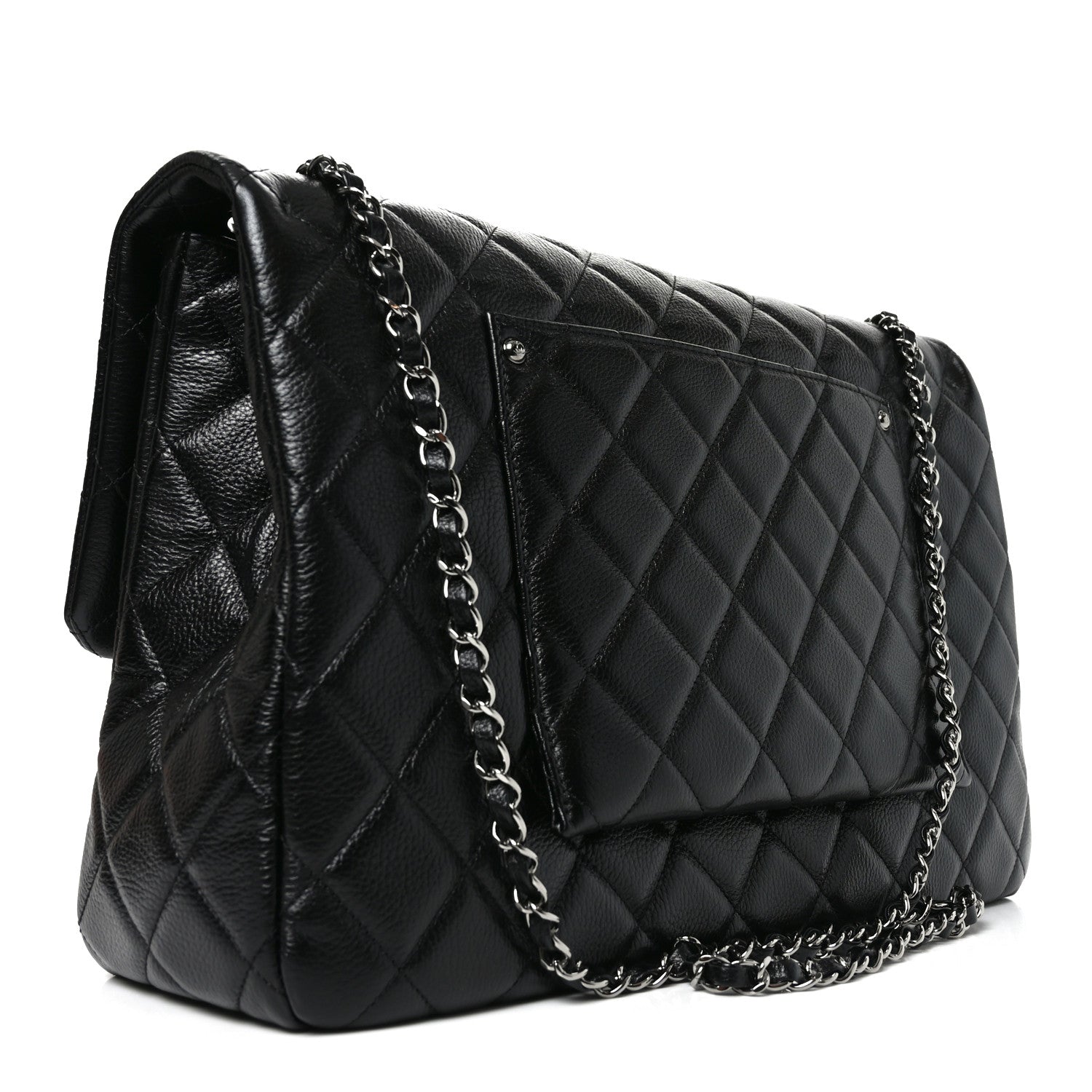 Chanel Caviar Quilted Small XXL Travel Flap Bag Black 3 of 10