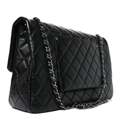 Chanel Caviar Quilted Small XXL Travel Flap Bag Black 3 of 10