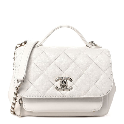 Chanel Caviar Quilted Small Business Affinity Flap White 1 of 10