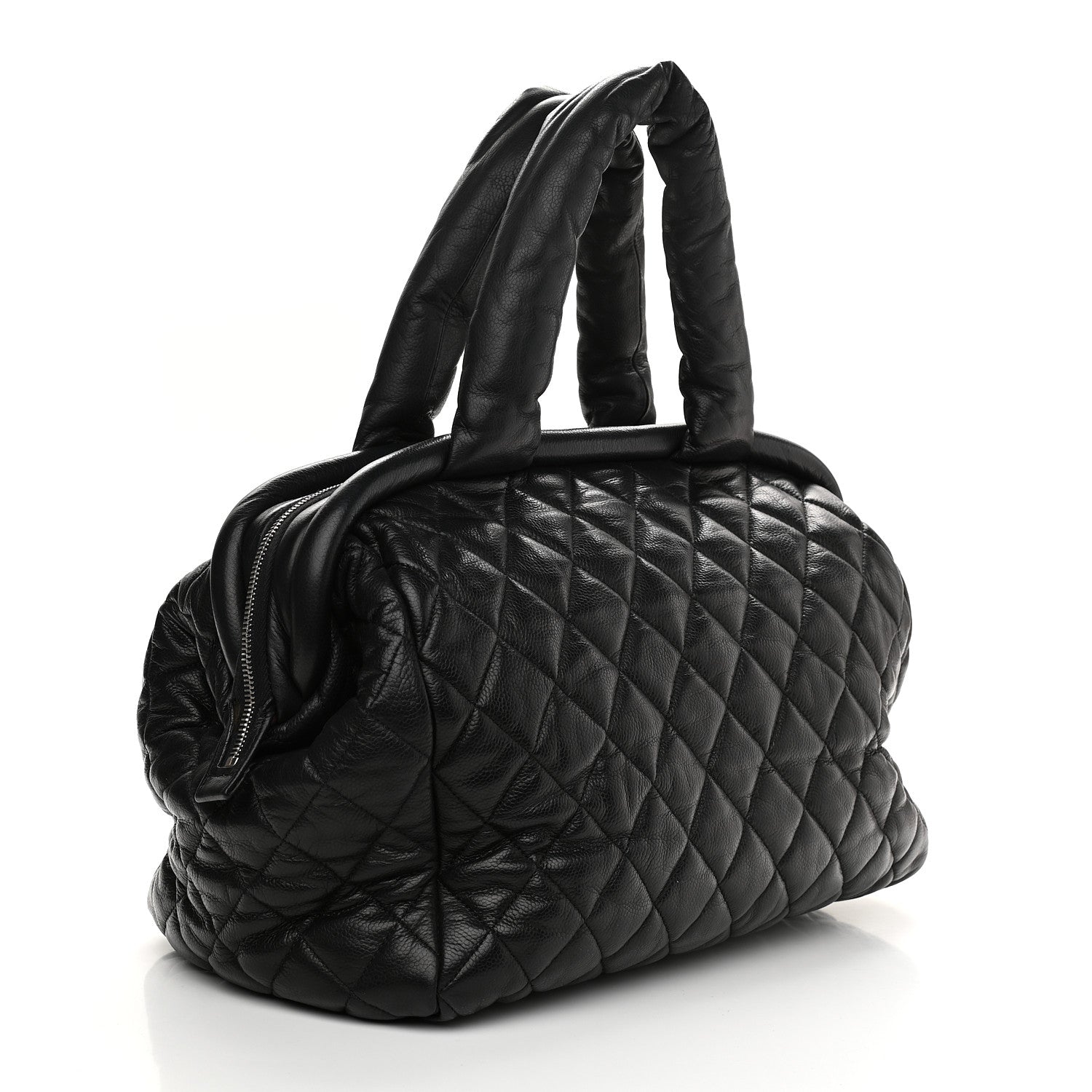 Chanel Caviar Coco Cocoon Bowler Black 2 of 8