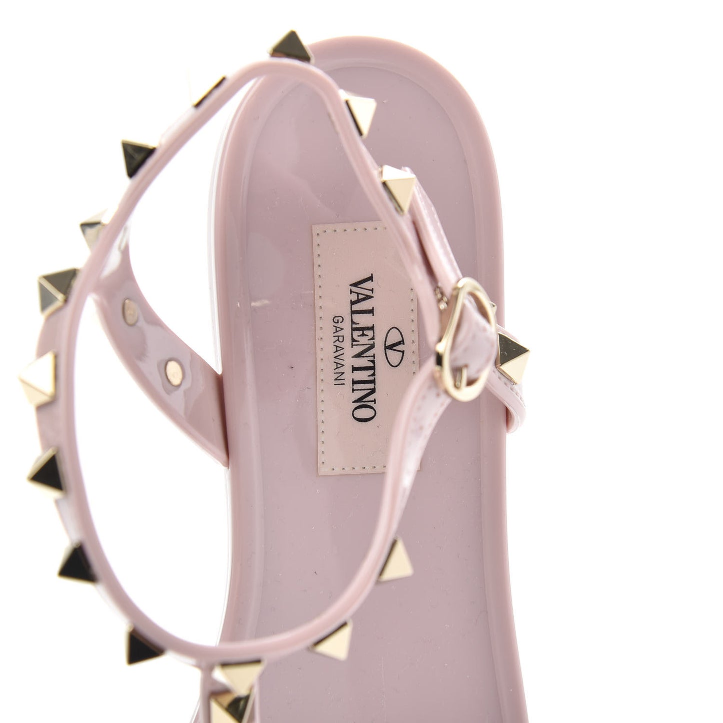PVC Jelly Rockstud Caged Sandals 37 Water Rose