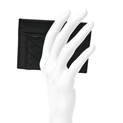 Saint Laurent Lambskin Quilted Gaby Credit Card Case Black 2 of 7