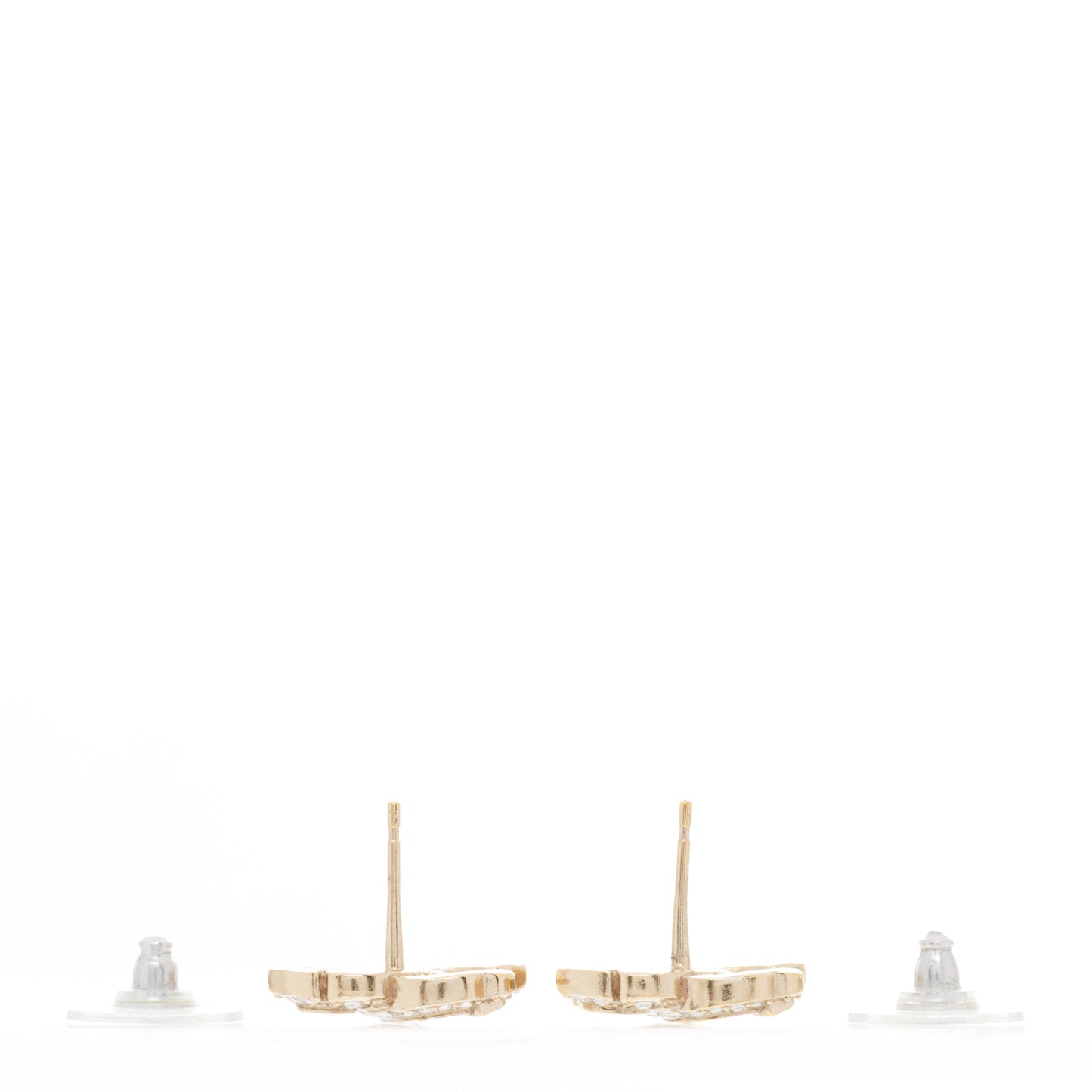 Crystal CC Earrings Gold