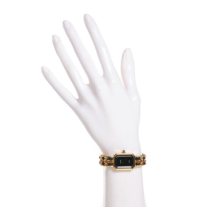 Chanel Stainless Steel Lambskin 20mm Chain Premiere Quartz Watch Gold M 2 of 6