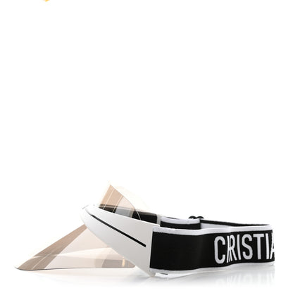 Christian Dior Mirrored DiorClub1 Sun Visor White Black 4 of 8