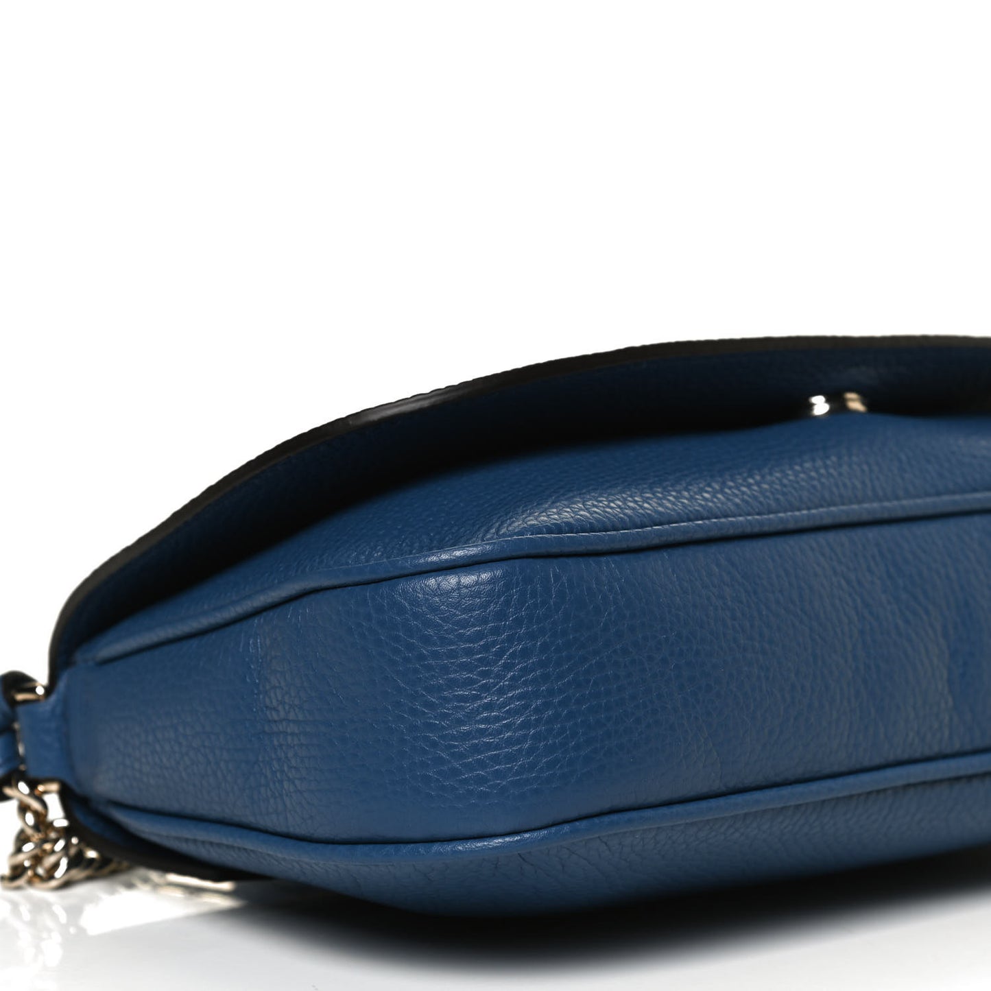Pebbled Calfskin Medium Soho Flap Crossbody Caspian