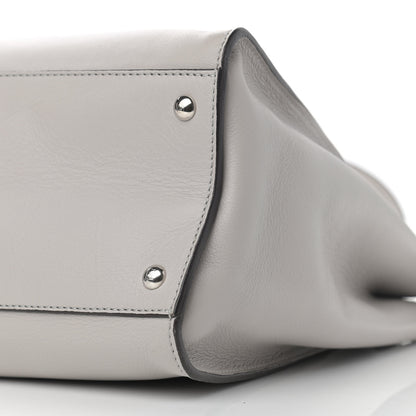 Fendi Vitello Dolce Shiny Nappa Large Peekaboo Iconic Satchel Grey 11 of 13