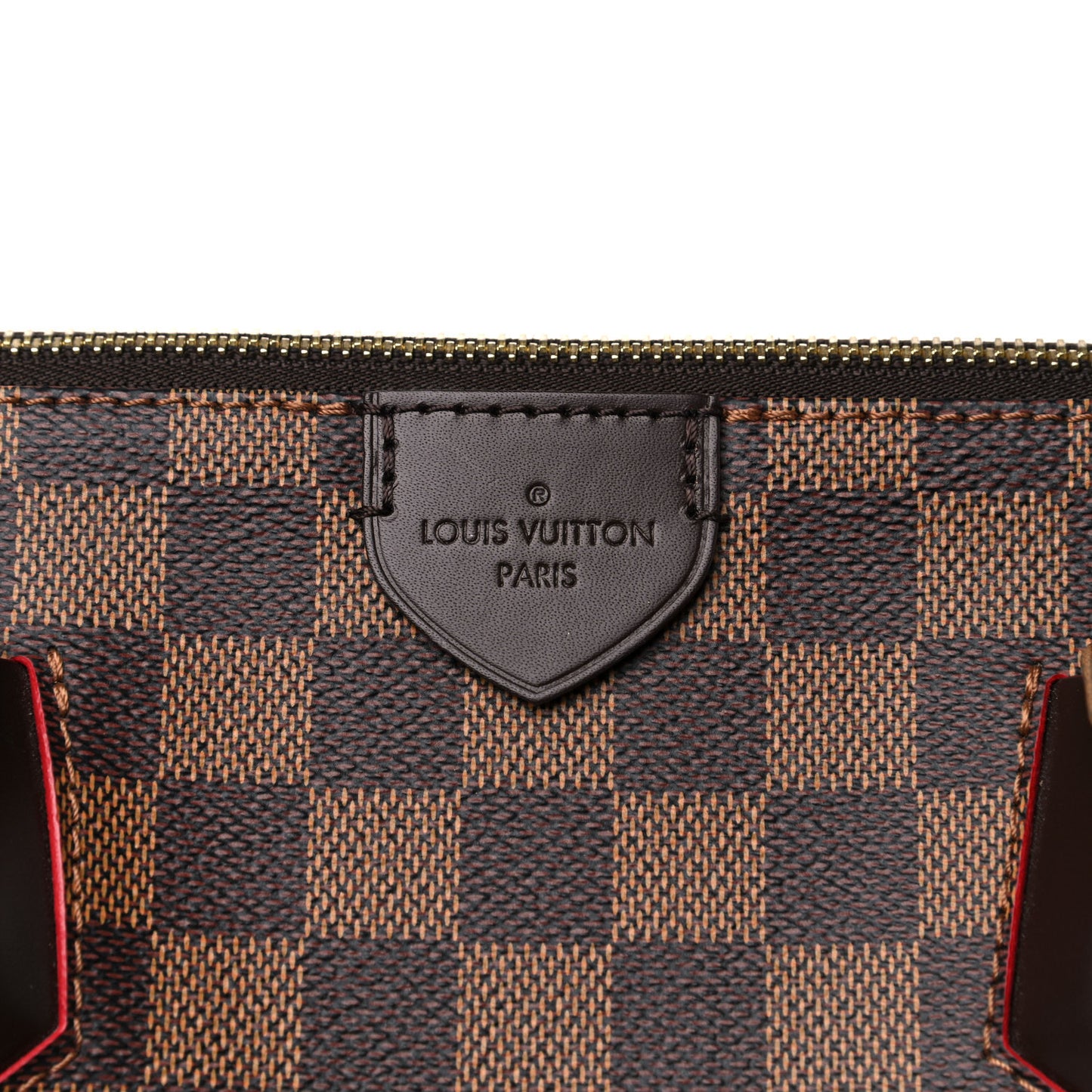 Damier Ebene Caissa Tote MM Cherry