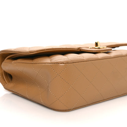 Chanel Caviar Quilted Medium Double Flap Beige 9 of 11