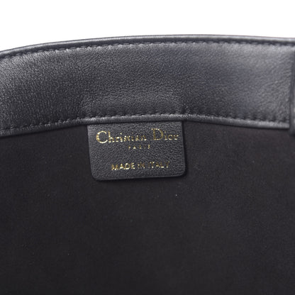 Christian Dior Calfskin Embossed Medium Book Tote Black 6 of 11