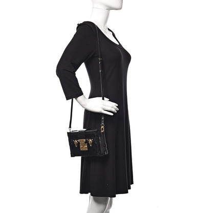 Louis Vuitton Vernis Petite Malle Black 2 of 9