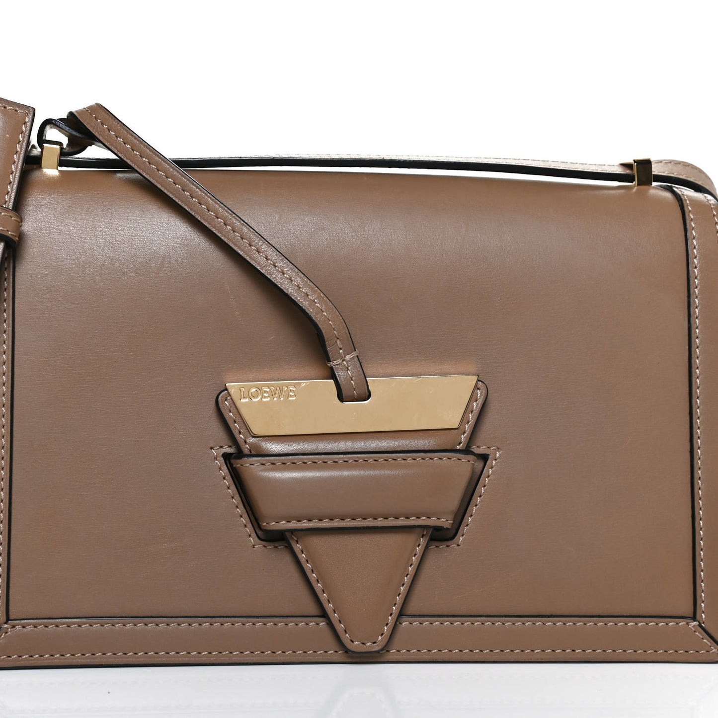 Calfskin Medium Barcelona Shoulder Bag Mink