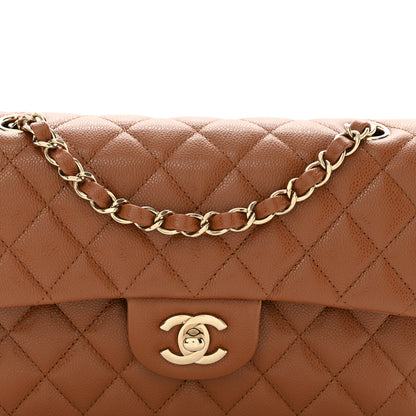 Chanel Caviar Quilted Small Double Flap Light Brown 8 of 10