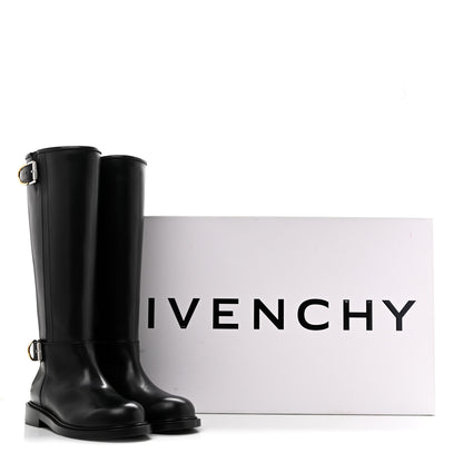 Givenchy Calfskin Voyou Buckle Boots  38 Black 9 of 9