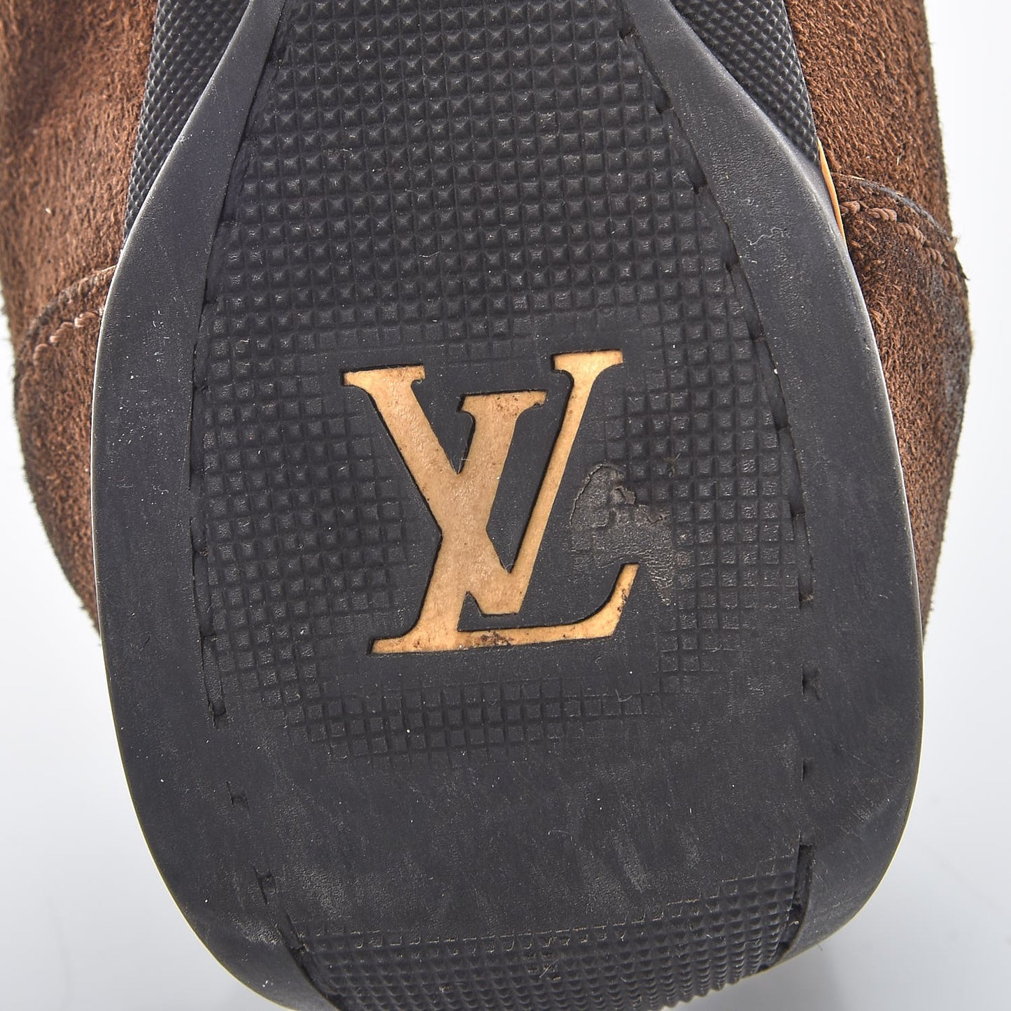 Monogram Suede Energie Sneakers 37.5 Brown