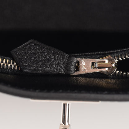 Hermes Taurillon Clemence Jypsiere 28 Black 9 of 19