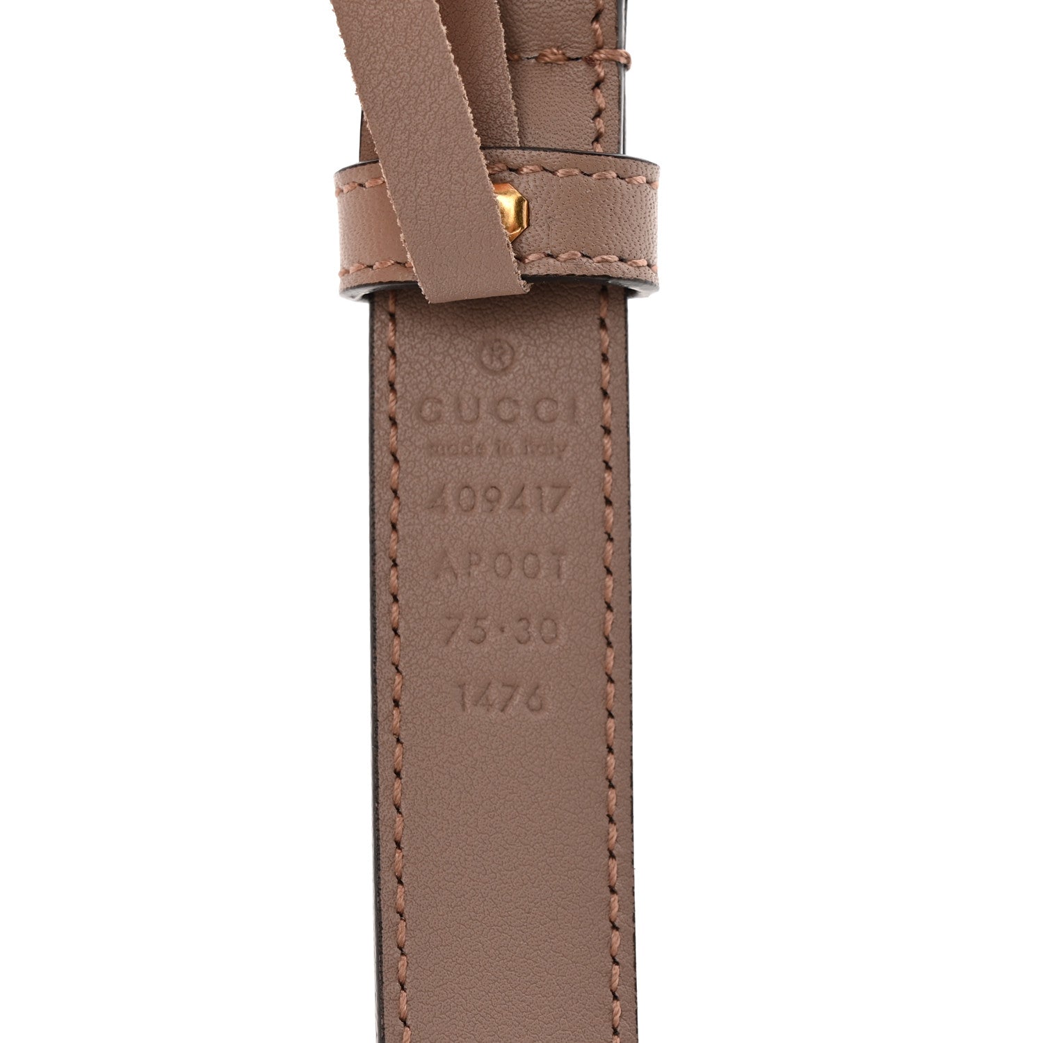 Gucci Calfskin Double G 20mm Belt 75 30 Porcelain Rose 5 of 5
