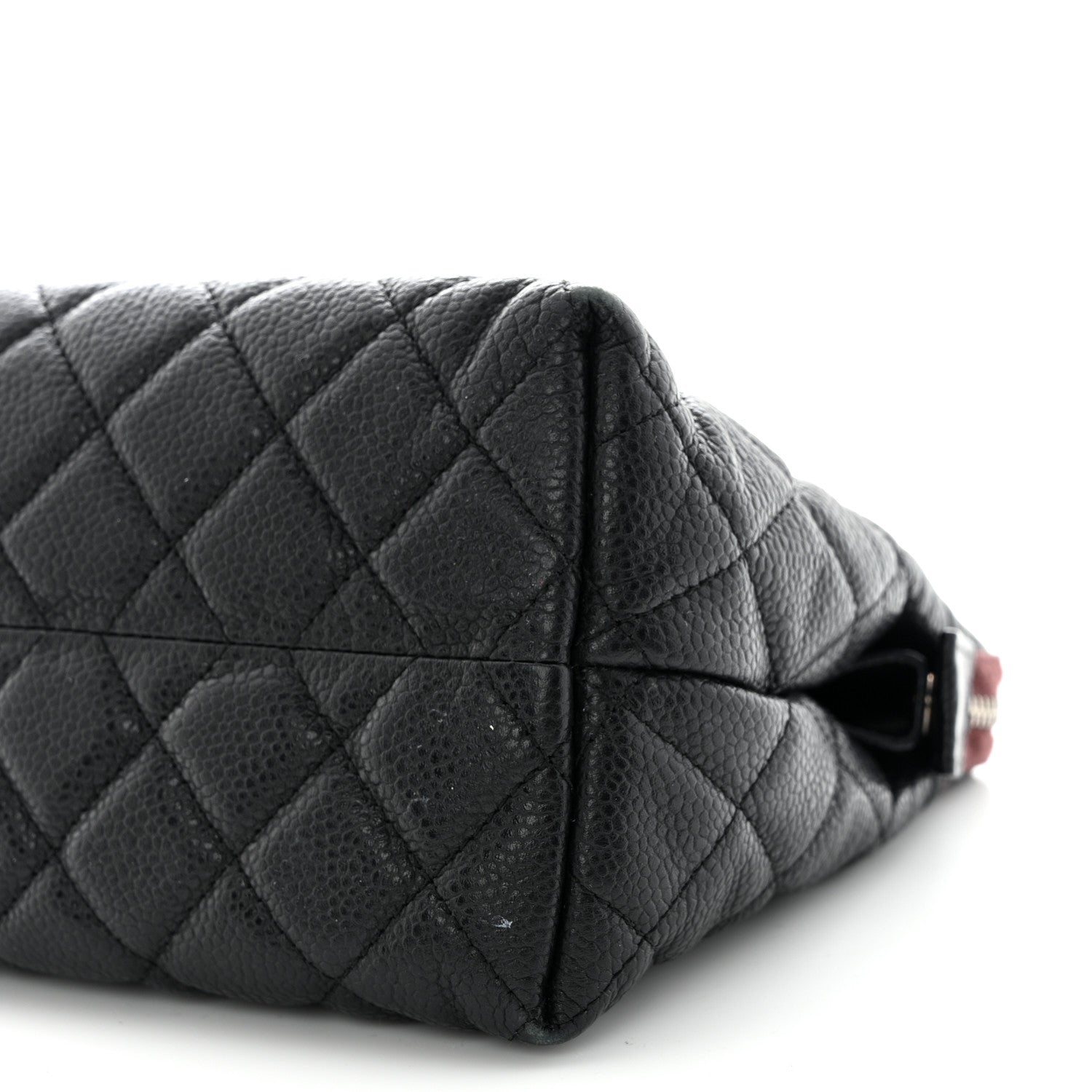 Chanel Lambskin Quilted Cosmetic Case Black 9 of 12