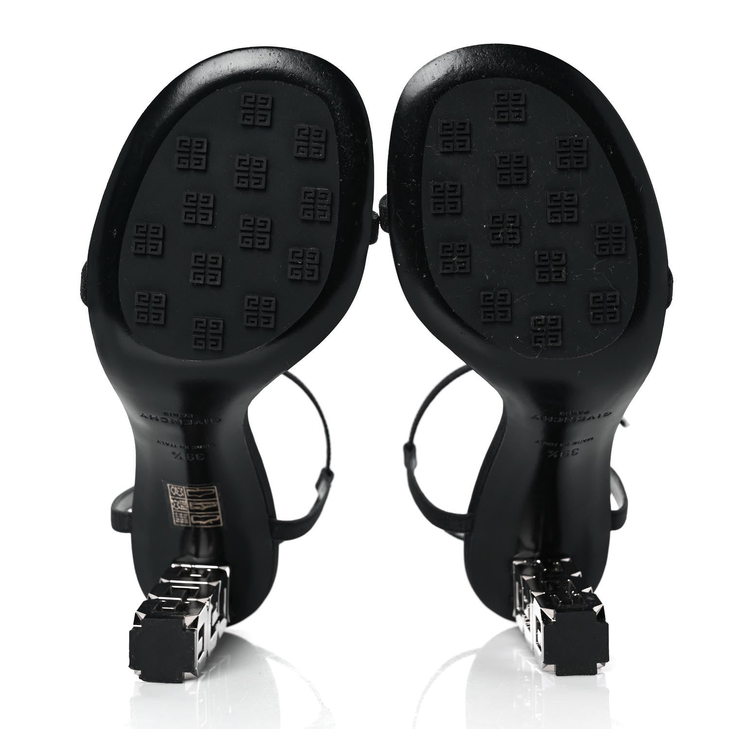 Givenchy Smooth Nappa G Cube 85mm Sandals 39.5 Black 5 of 9